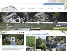 Tablet Screenshot of camping-cevennes-provence.com